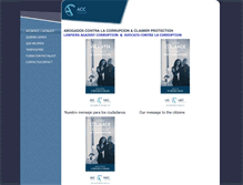 Tablet Screenshot of lawyersagainstcorruption.com